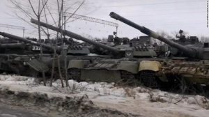 Image for Russian Tanks Near Ukrainian Border Show ‘Combat’ Markings