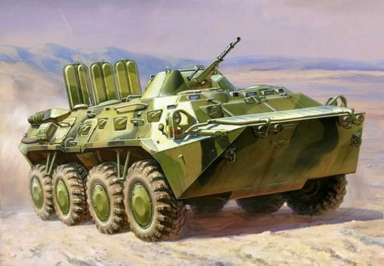 Ukrainian Military Adds Upgraded BTR-80 APCs, BTS-4 Tanks